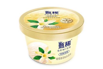 Ice Cream - Yili Vanilla 甄稀轻恬香草冰淇淋杯 90gm（VIP会员价：RM8.30）